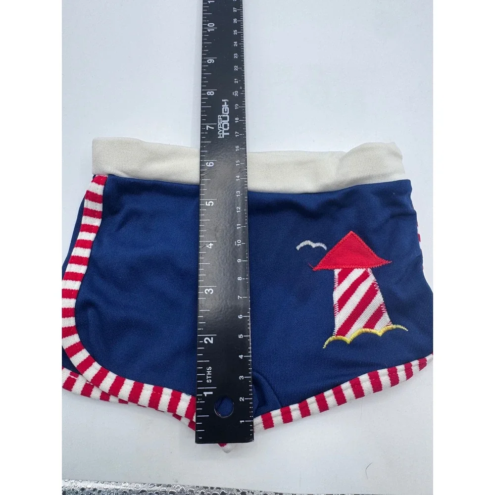 Tiny Tots Originals 12M Blue Swim Trunks Kids Lighthouse Nautical Vintage‎
